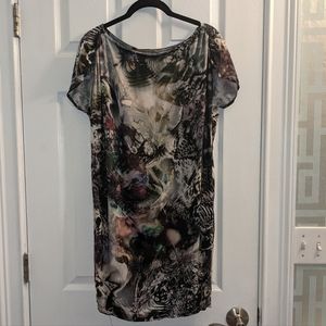 NWT M Zara Shift dress psychedelic kaleidoscope pattern